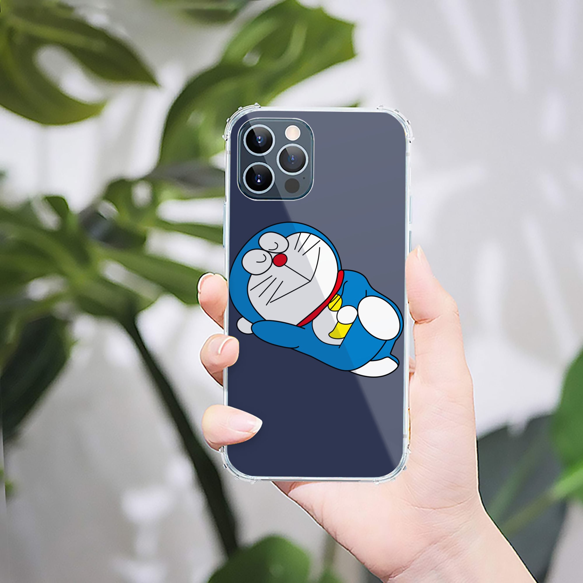 （画像用） ドラえもん Doraemon 【iPhone 12シリーズ対応】透明スマホケース（クリアソフトケース）